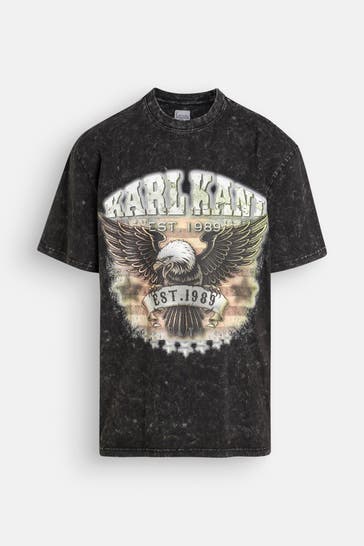 KARL KANI T-Shirt dunkelgrau
