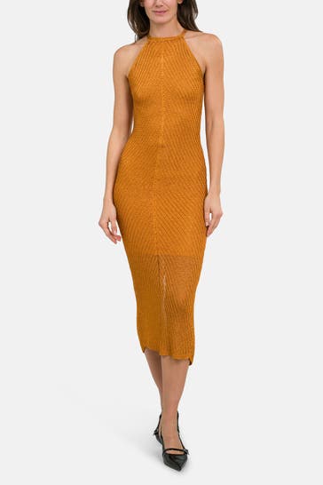 GUESS Strickkleid 'Alexie' curry