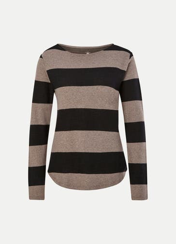 JUVIA Strickpullover gestreift