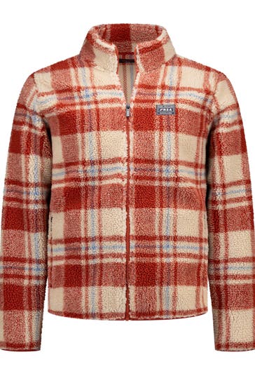 NEW ZEALAND AUCKLAND Chequered Fleece Jacket