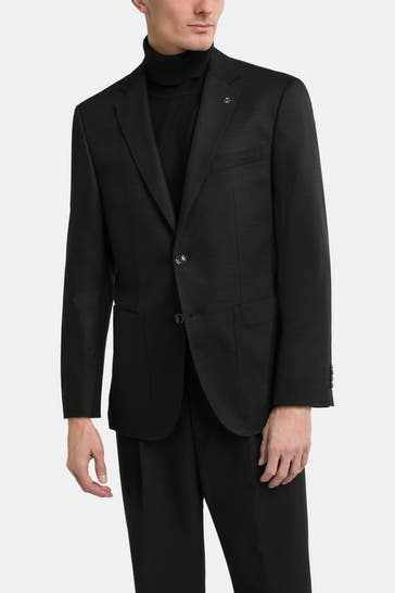 BOSS Wollmix-Sakko 'Janson' schwarz