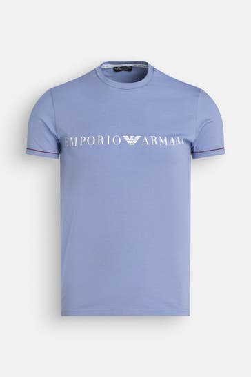 EMPORIO ARMANI T-Shirt taubenblau