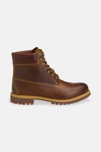 TIMBERLAND Schnürstiefel 'Premium 6' rotbraun