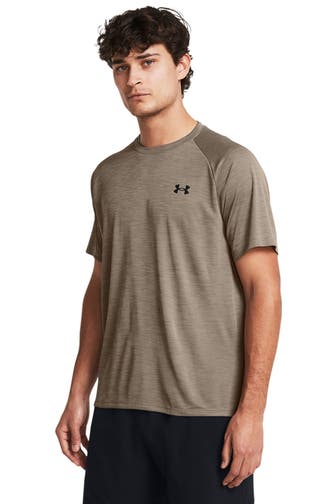 UNDER ARMOUR T-Shirt 'Tech Textured' taupe