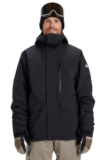 QUIKSILVER Skijacke 'Mission Solid' schwarz