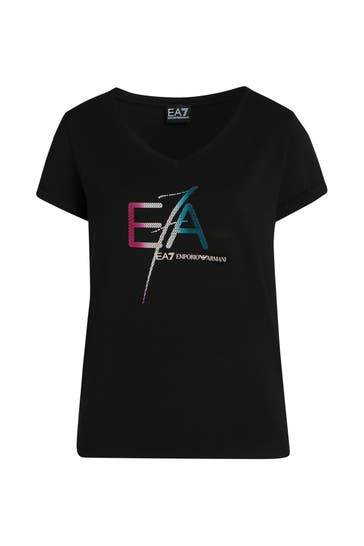 EA7 T-Shirt schwarz
