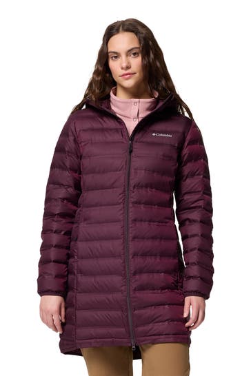 COLUMBIA Light-Daunenmantel aubergine