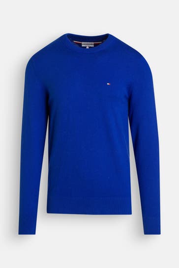 TOMMY HILFIGER Strickpullover blau