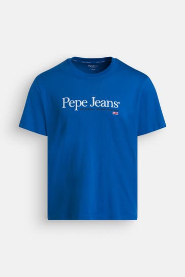 PEPE JEANS T-Shirt 'Albert' blau