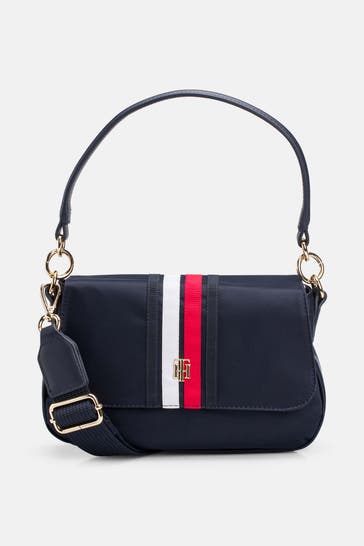 TOMMY HILFIGER Umhängetasche 'Poppy' nachtblau