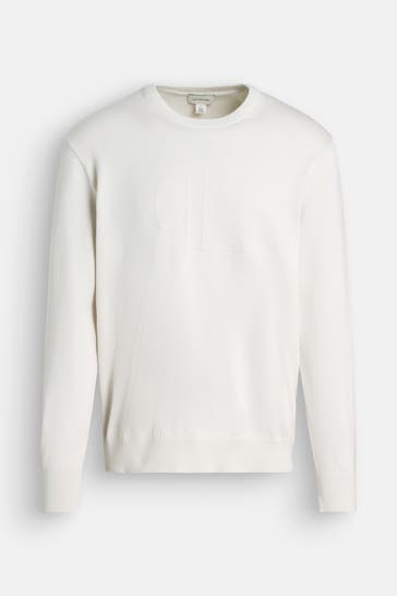 CALVIN KLEIN Strickpullover offwhite