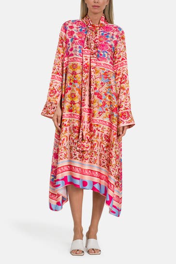 MISS GOODLIFE Kleid 'Love is Love' pink gemustert