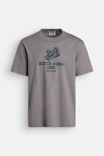 SCOTCH & SODA T-Shirt steingrau