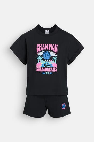 CHAMPION Set: T-Shirt und Shorts