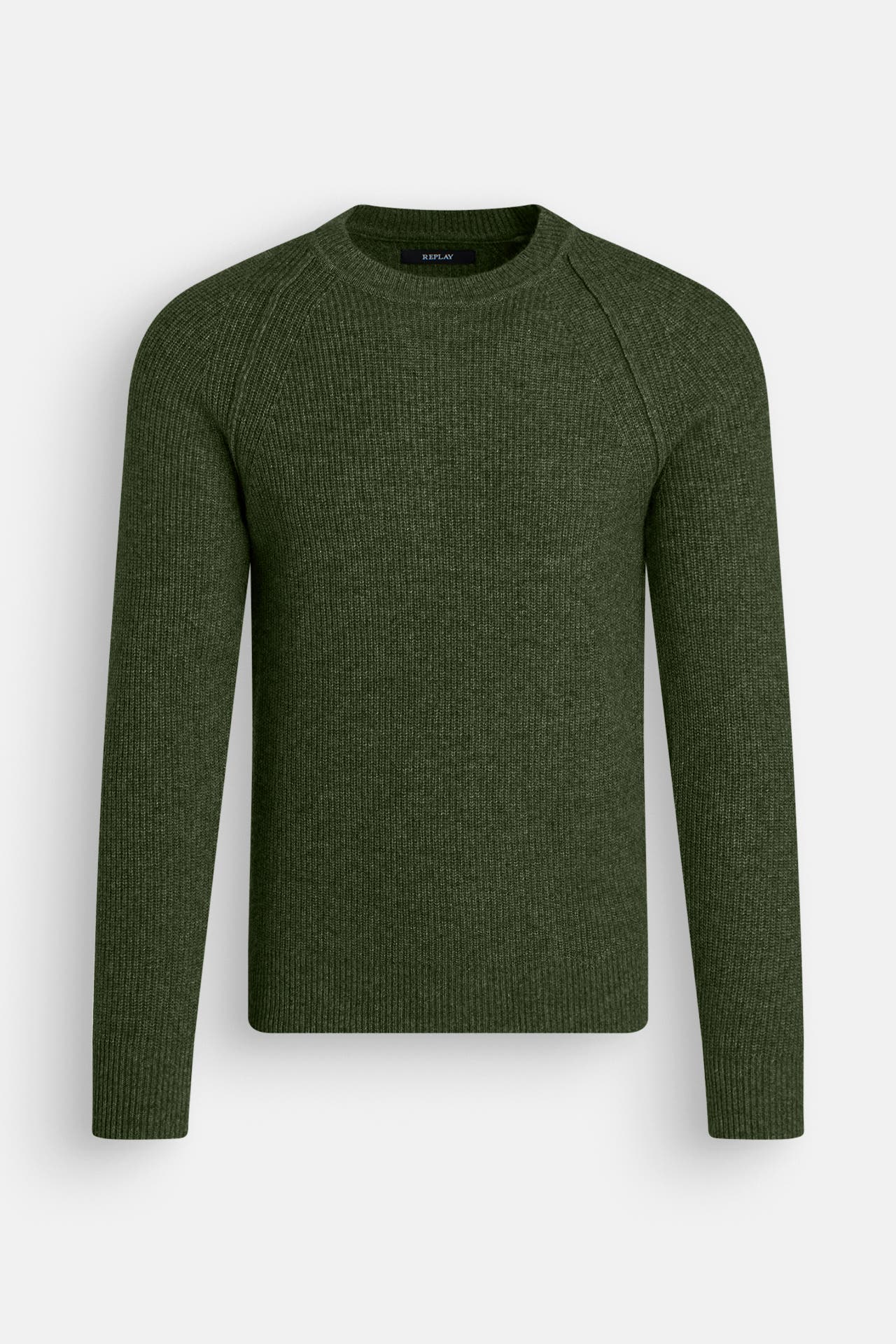 REPLAY Wollmix-Pullover tannengrün, Bild 1