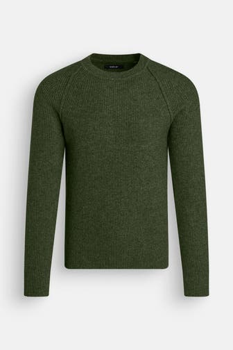 REPLAY Wollmix-Pullover tannengrün