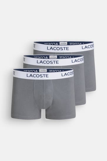 LACOSTE 3er-Pack Boxer Trunks dunkelgrau