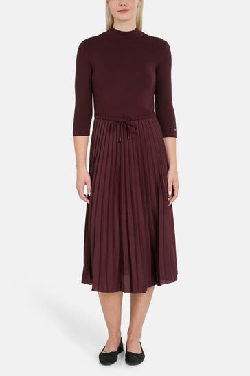 TOMMY HILFIGER Casual-Kleid burgunder
