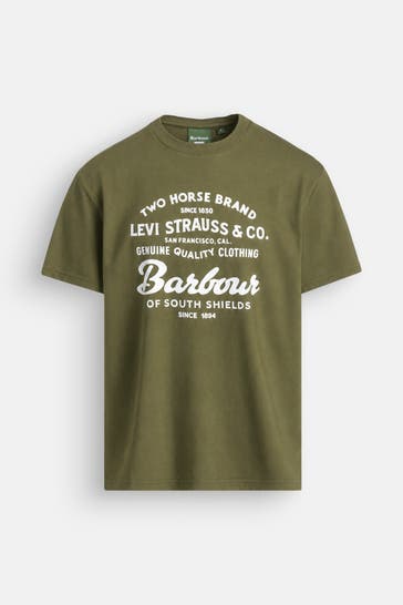 BARBOUR T-Shirt oliv