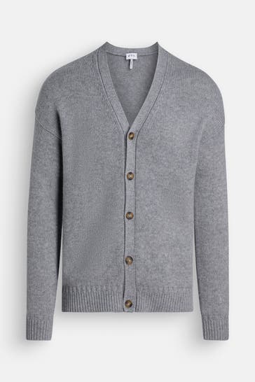 FTC Kaschmir-Strickjacke grau