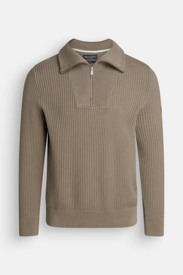 MARC O'POLO Strick-Troyer khaki