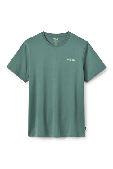 RAB T-Shirt 'Stance Strata' smaragdgrün