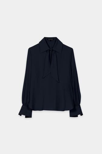 LUISA CERANO Blusenshirt schwarzblau