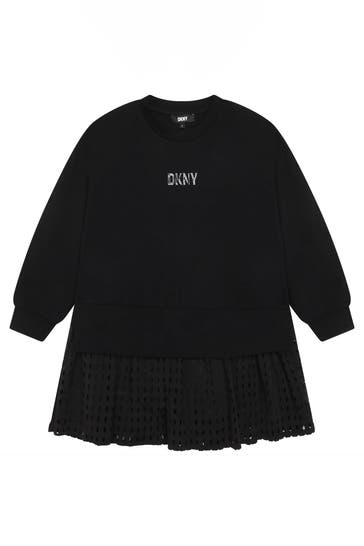 DKNY Sweatkleid schwarz