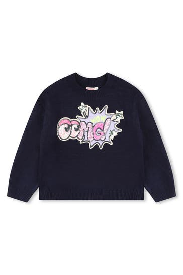 BILLIEBLUSH Strickpullover dunkelblau