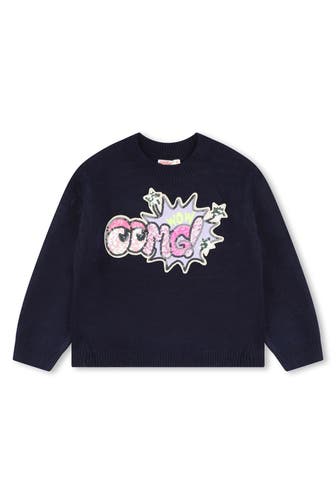 BILLIEBLUSH Strickpullover dunkelblau