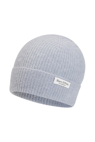 MARC O'POLO Strick-Beanie hellgrau