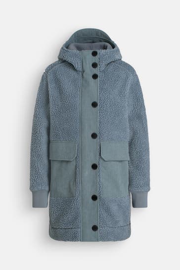 DOLOMITE Teddy-Mantel 'Polar' graublau