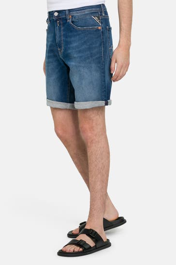 REPLAY Jeansshorts blau