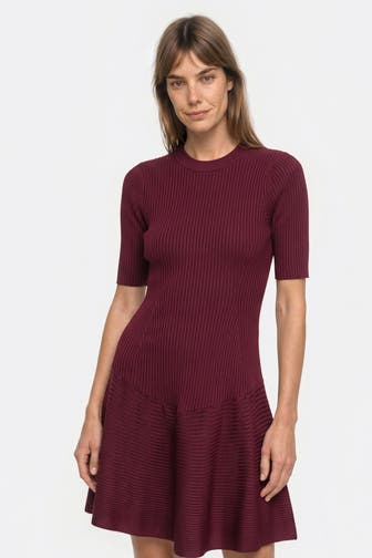 TED BAKER Minikleid 'Mahraa' burgunder