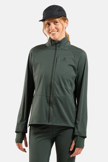 ODLO Funktionsjacke dunkelgrün