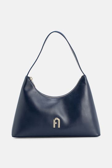 FURLA Schultertasche 'Diamante S' dunkelblau