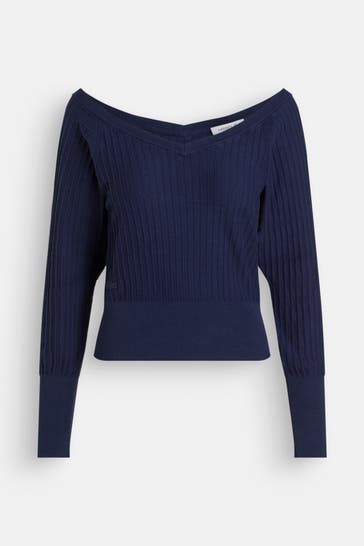 LACOSTE Strickpullover dunkelblau