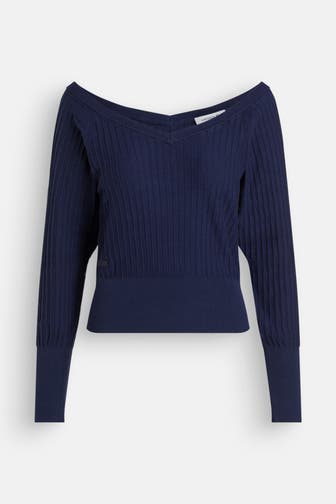 LACOSTE Strickpullover dunkelblau