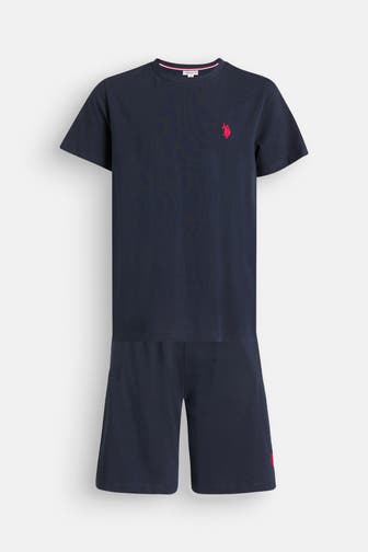 U.S. POLO ASSN. Set: T-Shirt und Shorts nachtblau