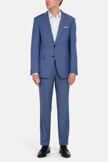 JOOP! Wollmix-Anzug 'Finch' azurblau