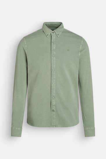 SUPERDRY Casual-Hemd graugrün
