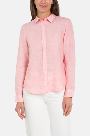 GANT Leinenbluse koralle