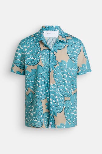 BALDESSARINI Leinenmix-Kurzarmhemd mehrfarbig