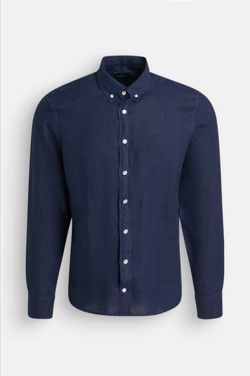 HACKETT Leinen-Hemd Slim Fit