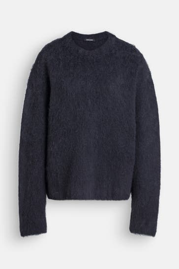 BLACK PALMS 'Momo' wool-blend Knit Sweater, black and blue