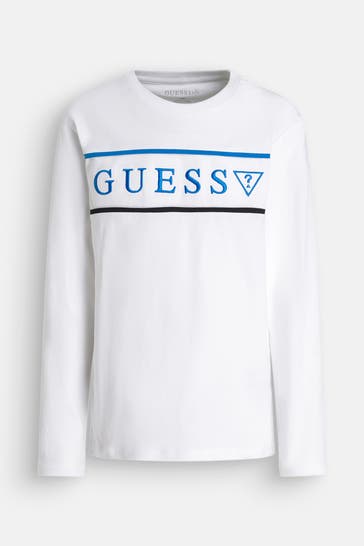 GUESS Longsleeve weiß