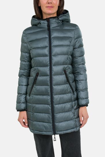 GIL BRET Steppmantel smaragdgrün