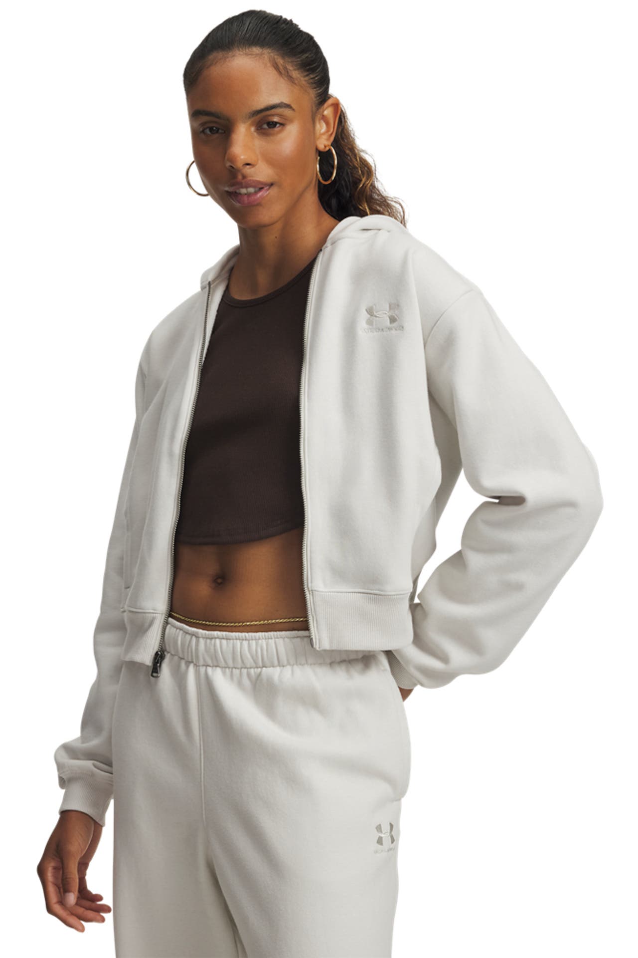 UNDER ARMOUR Sweatjacke 'Icon Vida' offwhite, Bild 1