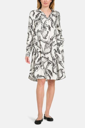 0039 ITALY Blusenkleid 'Ester' gemustert