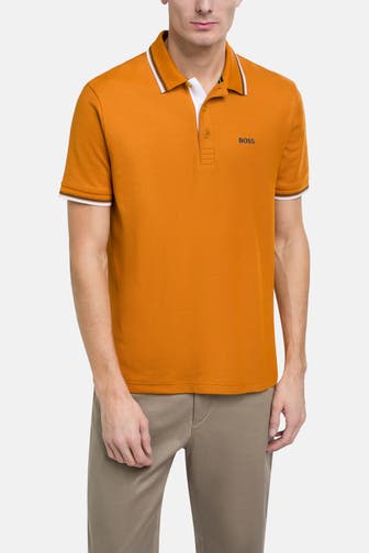BOSS GREEN Polo-Shirt 'Paddy' dunkelorange